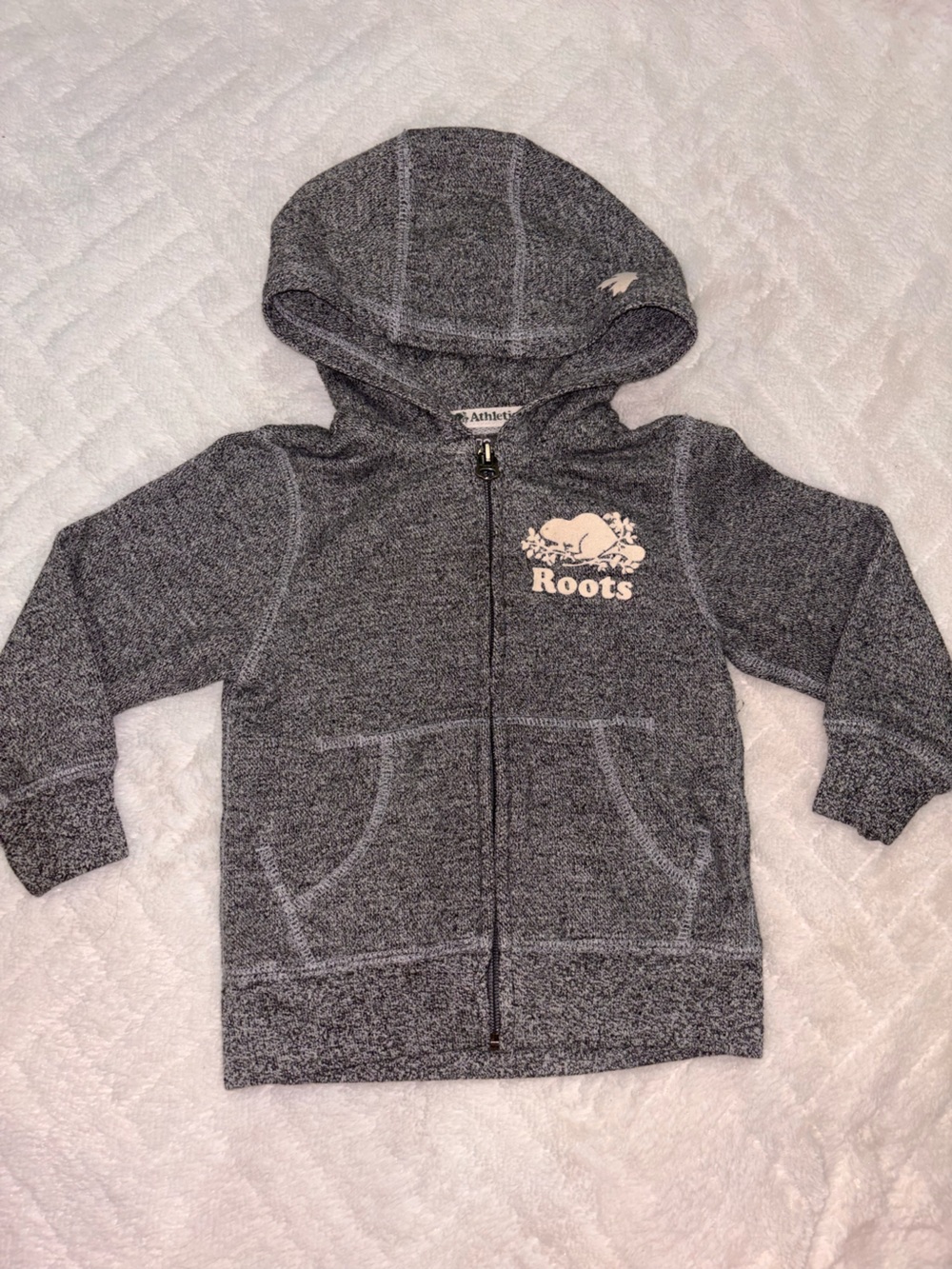 🎉 Roots Grey Hoodie with Cream Logo